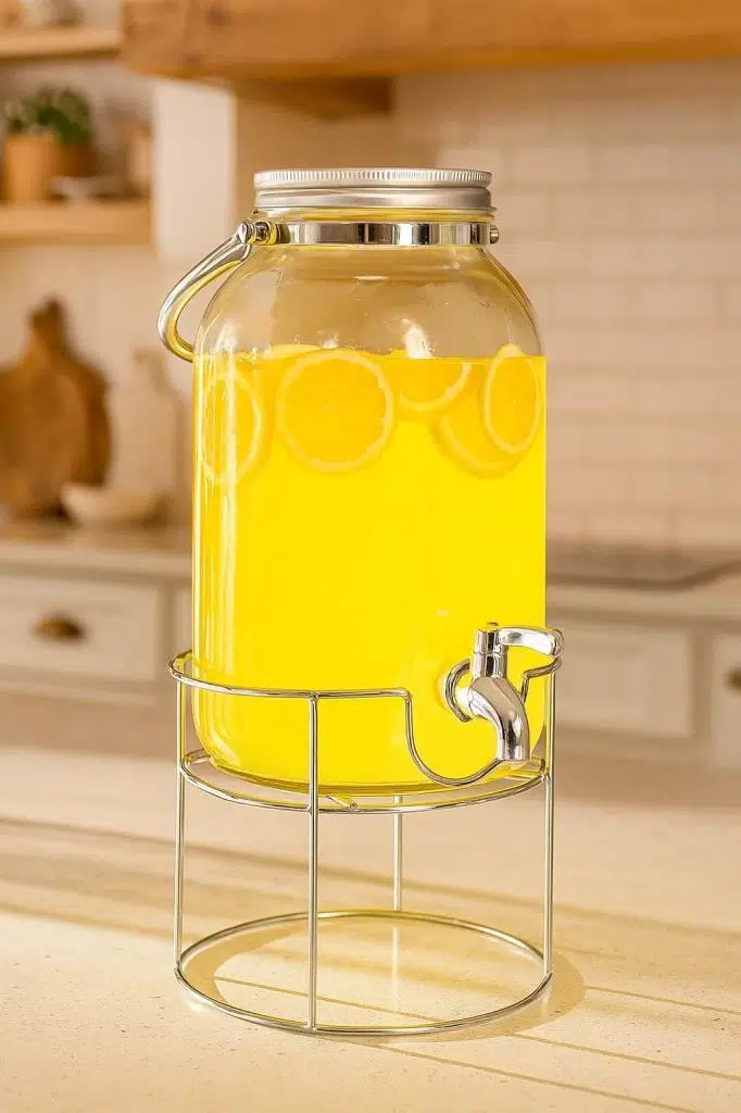 Bambum Crystal - Metal Standlı Cam Sebil 3.5L