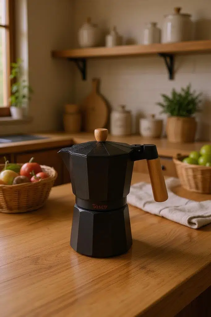 Bambum Garen - Moka Pot 6 Fincan Siyah