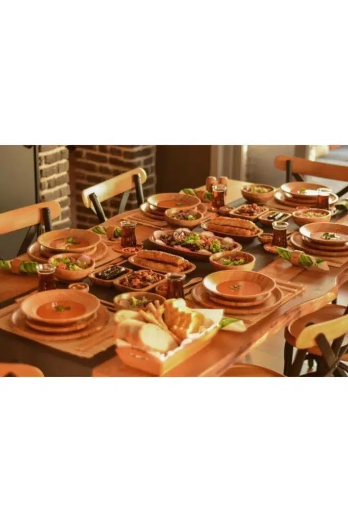 Bambum Nobel - 96 Parça Bambu Yemek Takımı